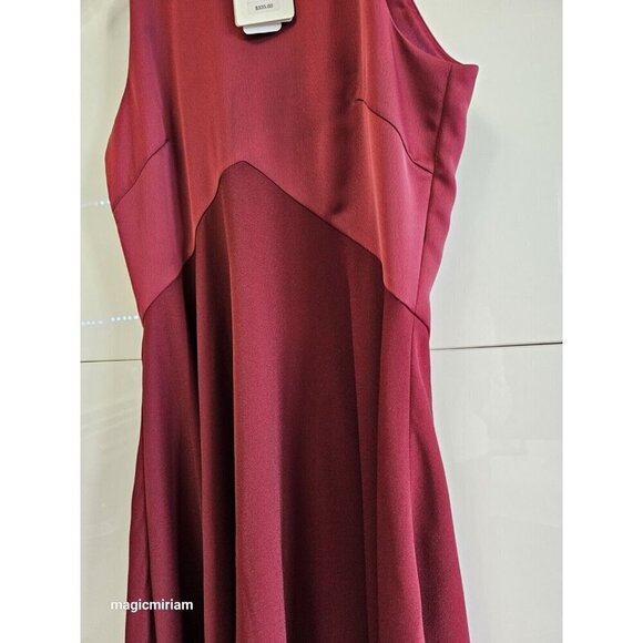 BNWT Ted Baker London Kendal High Neck Maroon Dress - Picture 7 of 14